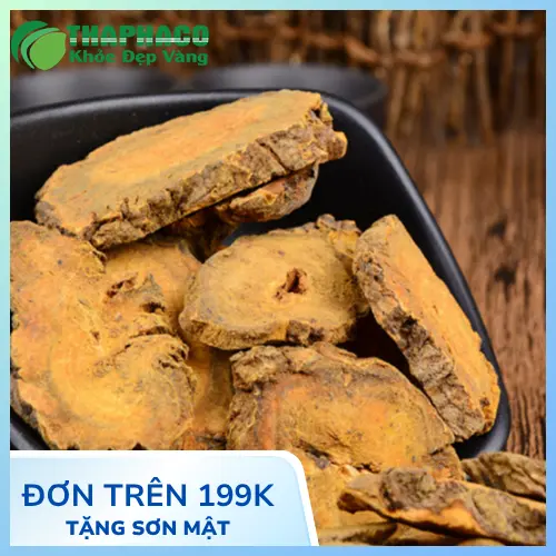 Gói Đại hoàng sấy khô 1kg của Noni Tấn Phát được đóng gói cẩn thận