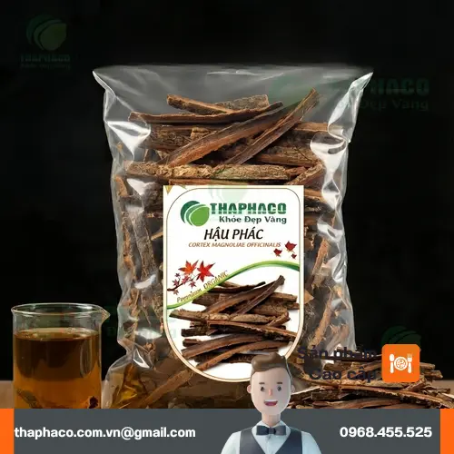 Các lát Hậu phác được phơi khô và chế biến