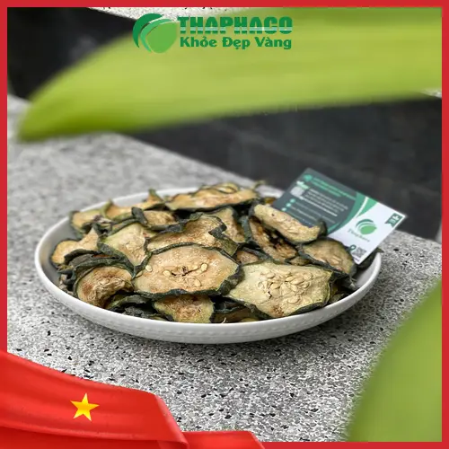 Lát bí đao sấy lạnh khô vàng tự nhiên