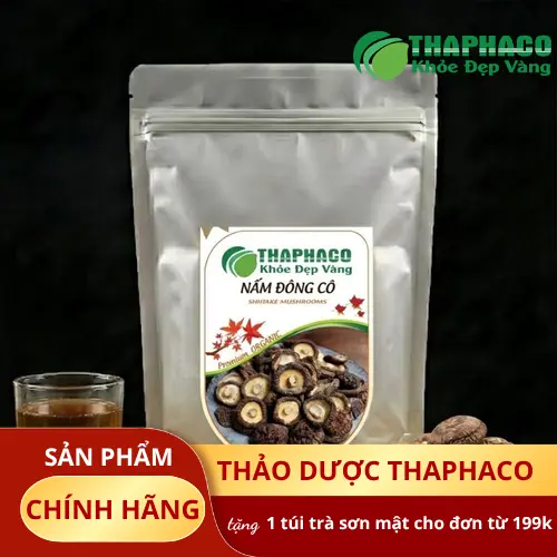 Nấm đông cô có mũ màu nâu sẫm, lá tia màu trắng nhạt