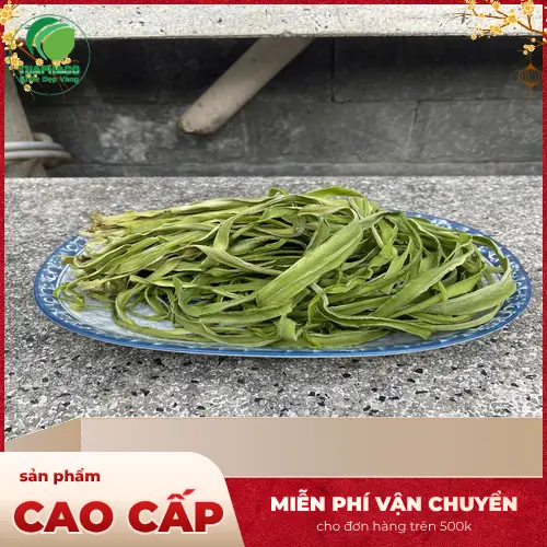 Rau tiến vua khô được đóng gói cẩn thận