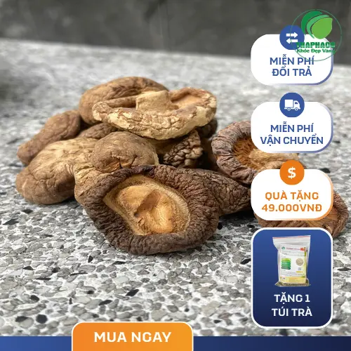 Nấm đông cô khô chất lượng cao với hình dáng và màu sắc tự nhiên