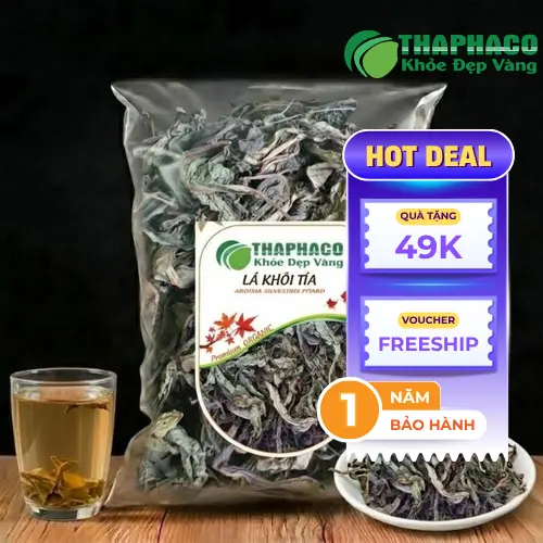 Hình ảnh Lá Khôi Tía khô tự nhiên