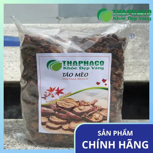 Hình ảnh quả táo mèo tươi và khô