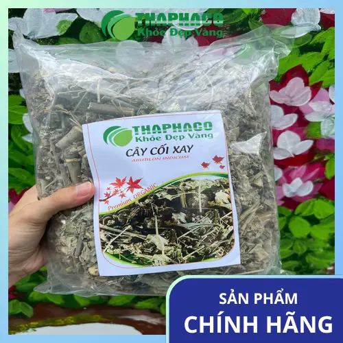 Cận cảnh lá cây cối xay hình tim có lông mịn
