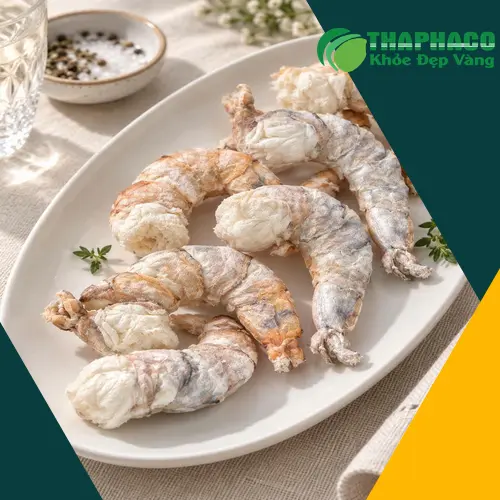 Tôm sấy thăng hoa chất lượng cao dùng trong chế biến món ăn