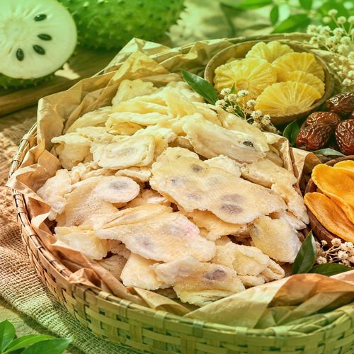 Thành phẩm mãng cầu sấy dẻo dẻo dai thơm ngon